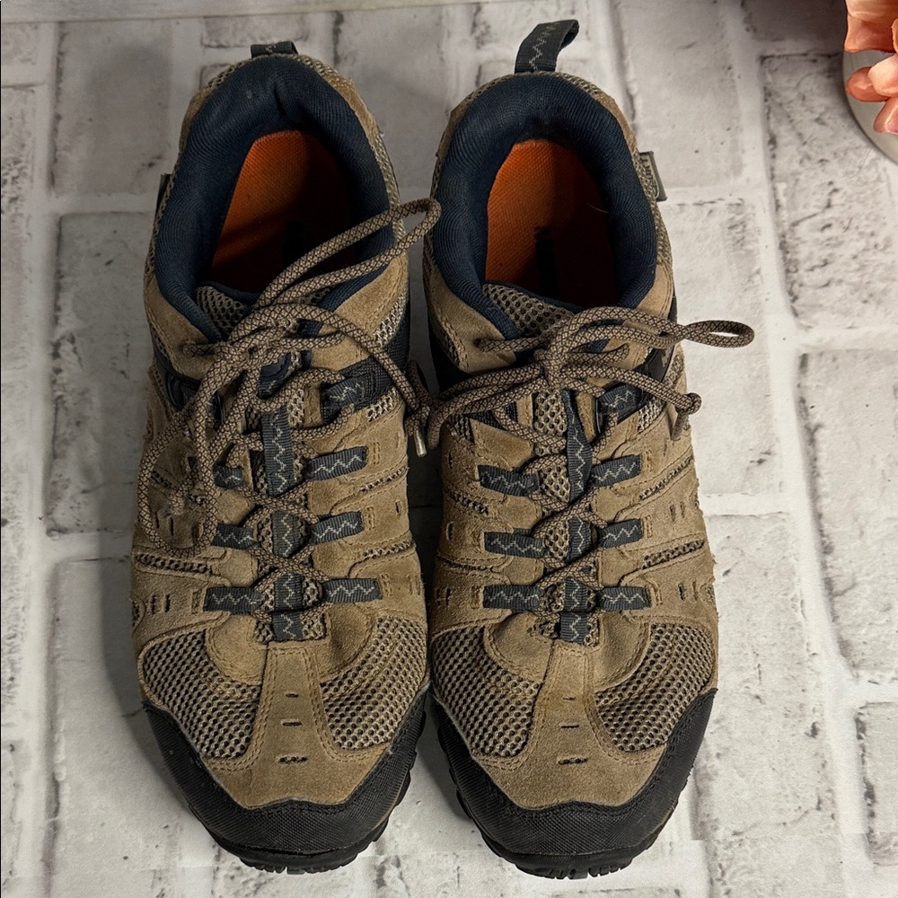 Merrell Brown and Black Men's Athletic Hiking Shoes